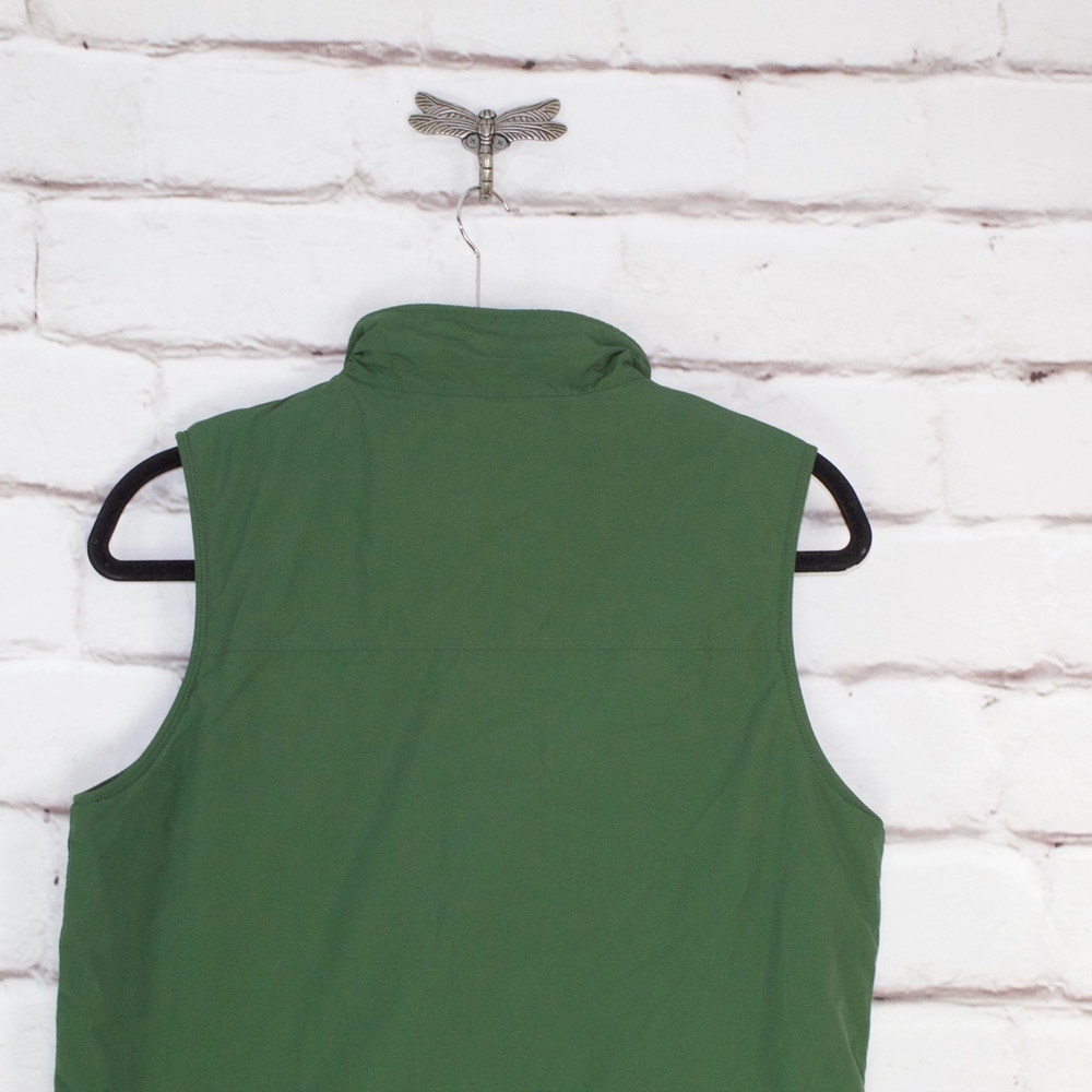 LL Bean Men's Green Vest Fleece Lined Size Medium - Picture 4 of 8
